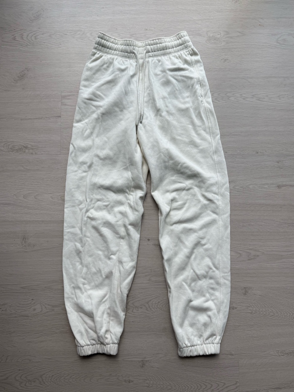 H&M Cream Drawstring Sweatpants